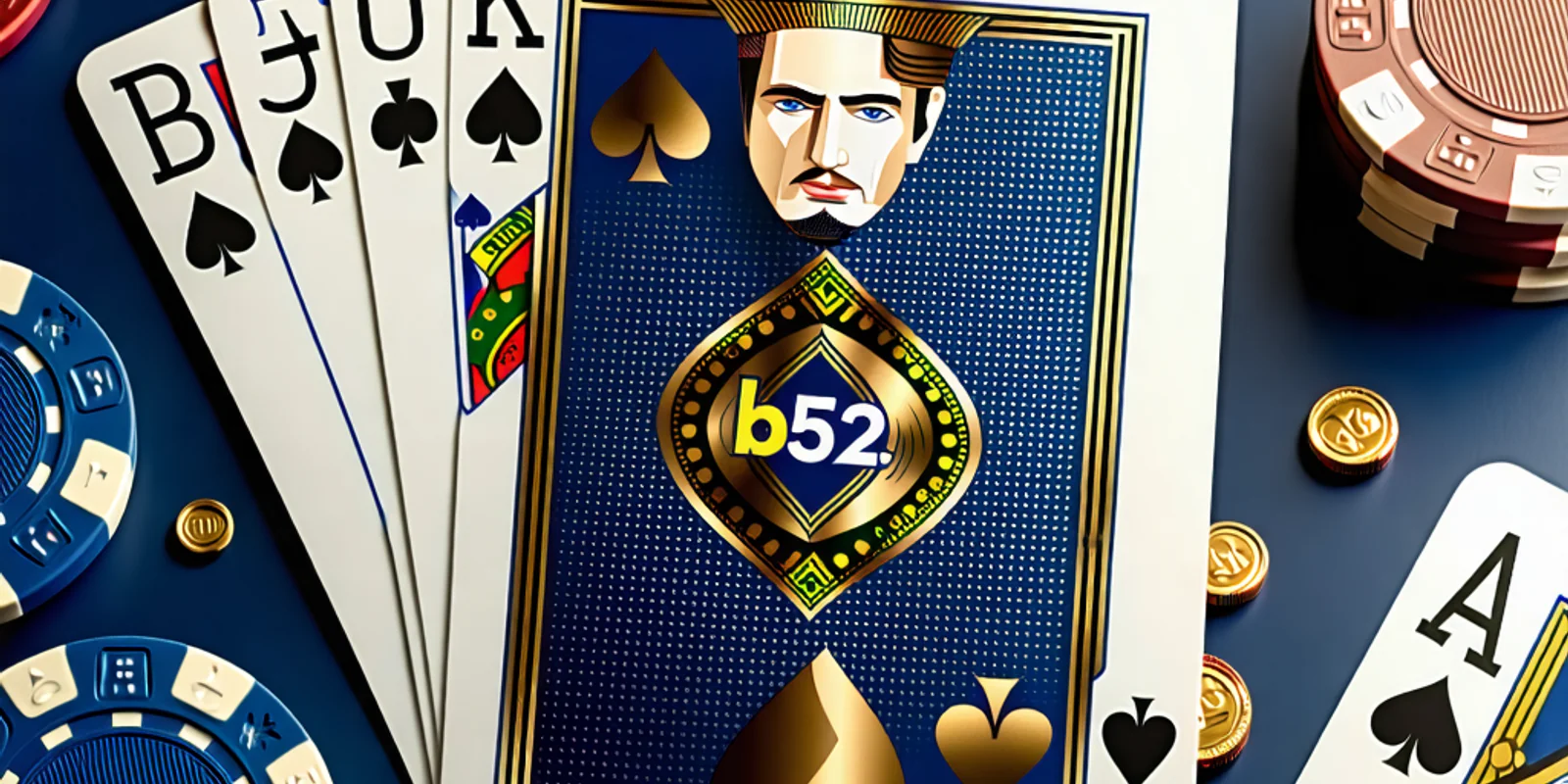 Hình ảnh đại diện bài viết B52 Club, thể hiện sự chuyên nghiệp và uy tín của nền tảng giải trí trực tuyến hàng đầu tại Việt Nam với tông màu xanh đen và vàng đồng chủ đạo.