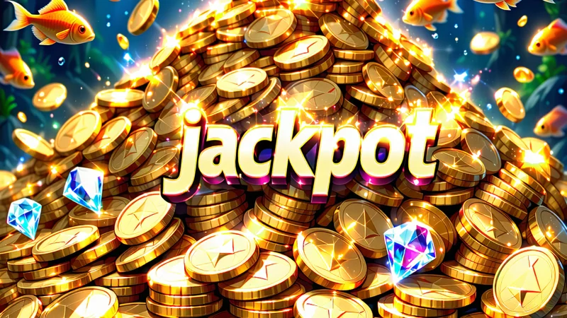 Hình ảnh các phần thưởng hấp dẫn và biểu tượng Jackpot trong trò chơi bắn cá của b52 club