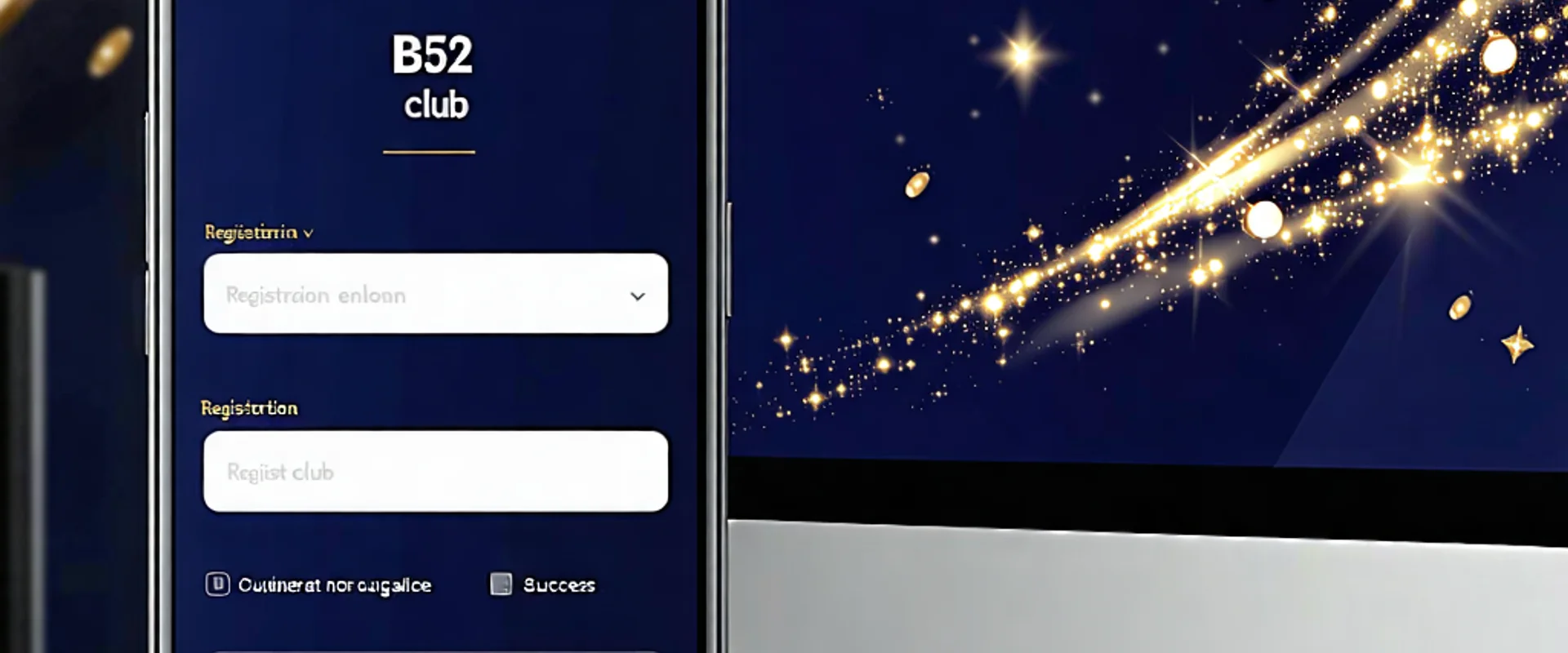 Giao diện đăng ký b52 club trên điện thoại và máy tính