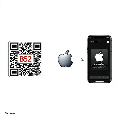 Mã QR tải ứng dụng b52 club cho iOS