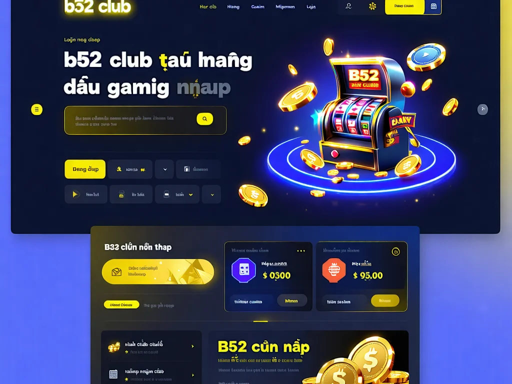 Hình ảnh minh họa bước 1: Truy cập trang chủ b52 club và tìm nút đăng nhập