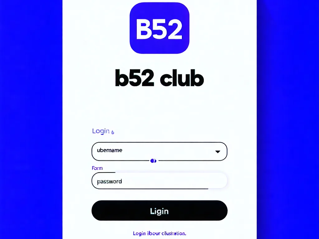 Hình ảnh minh họa bước 2: Nhập tên đăng nhập và mật khẩu vào form đăng nhập b52 club