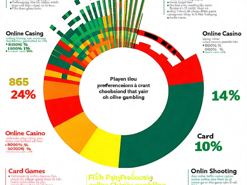 Biểu đồ thể hiện sở thích của người chơi Việt Nam đối với các loại hình cờ bạc trực tuyến
