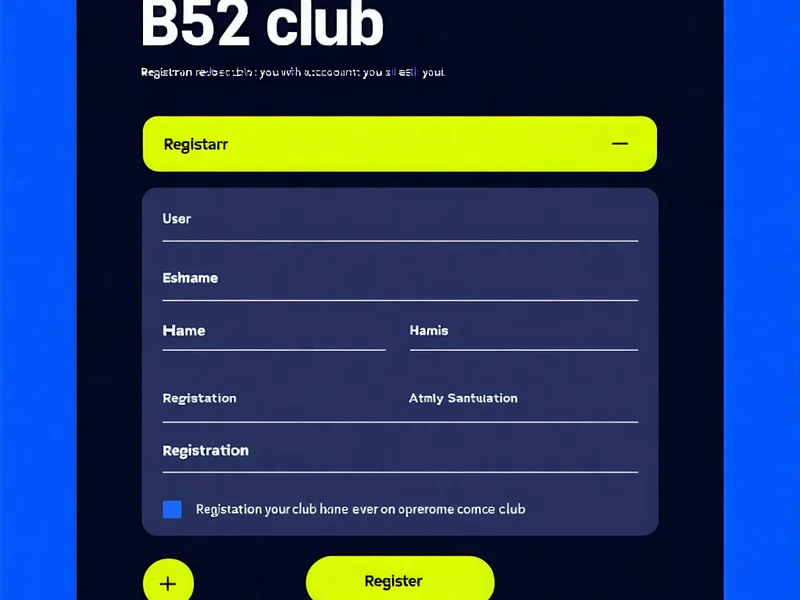 Hình ảnh minh họa quy trình đăng ký và đăng nhập B52 Club